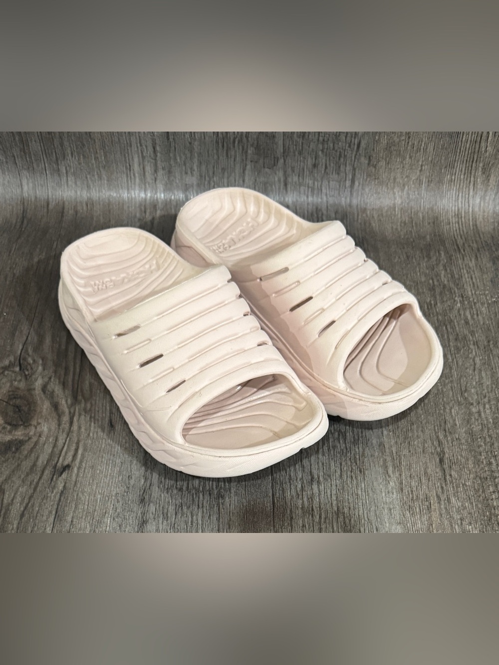 Hoka One One Light Pink Slides